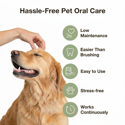 Dental Powder for Dogs for fresh breath, clean teeth & less tartar